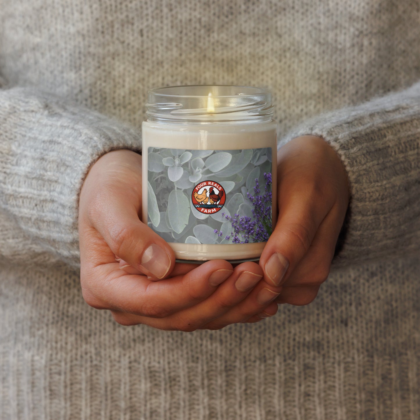 FRF Scented Soy Candle (White Sage & Lavender)
