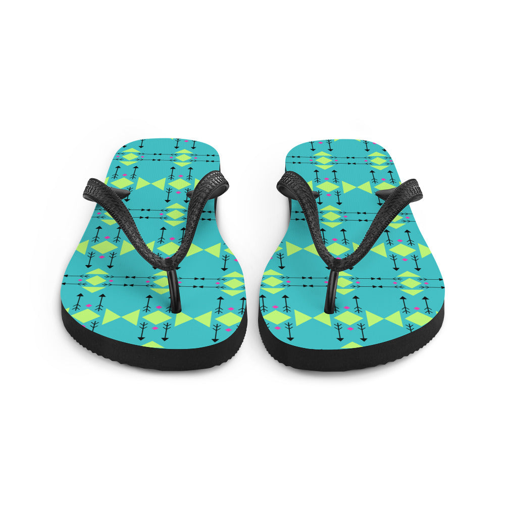 WS Wingapo Flops (Teal Tribal)