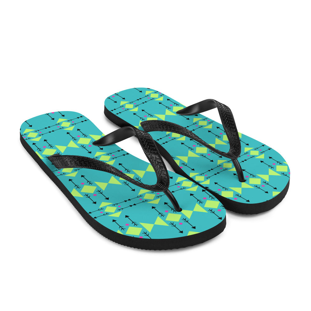 WS Wingapo Flops (Teal Tribal)
