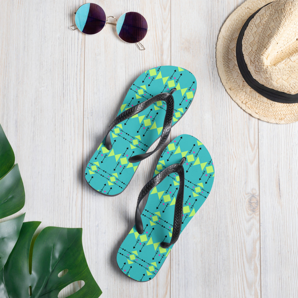WS Wingapo Flops (Teal Tribal)