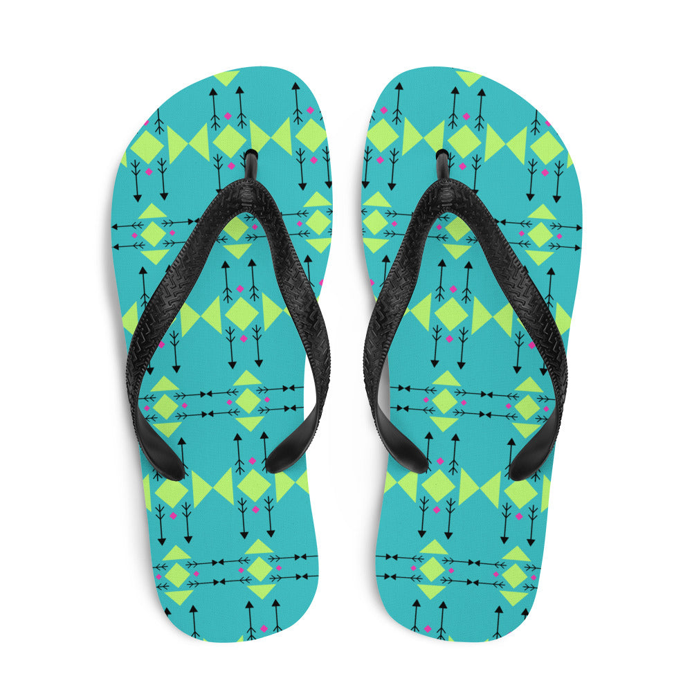 WS Wingapo Flops (Teal Tribal)