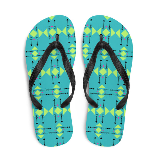 WS Wingapo Flops (Teal Tribal)