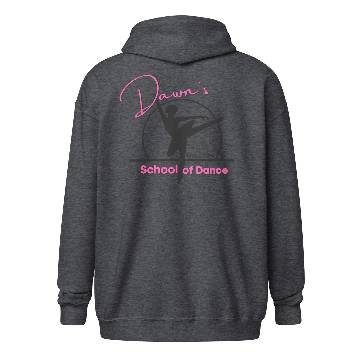 DSOD Logo- Pink/Front Logo Unisex Zip Hoodie