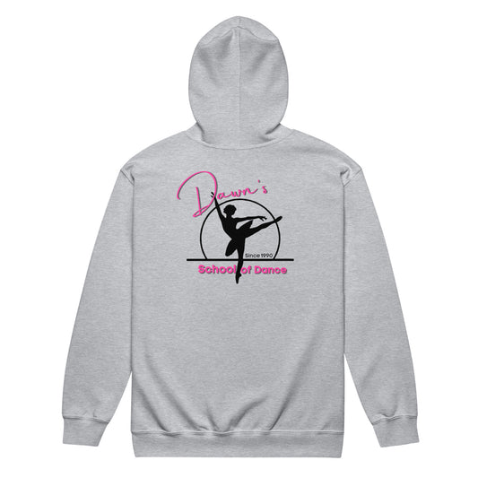 DSOD Logo- Pink/Front Logo Unisex Zip Hoodie