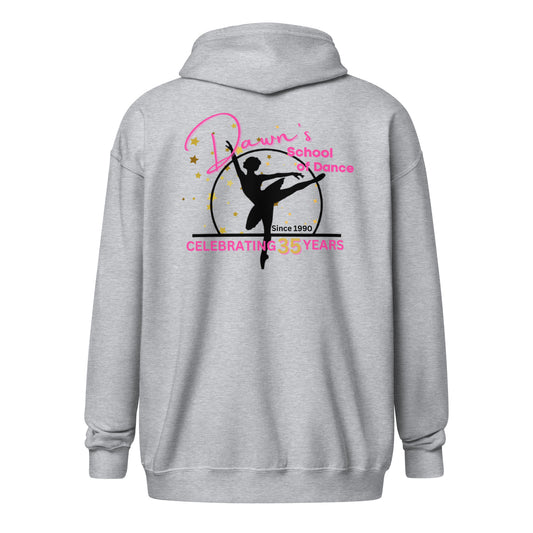 DSOD Logo- 35 Yr Star/Front Logo Unisex Zip Hoodie