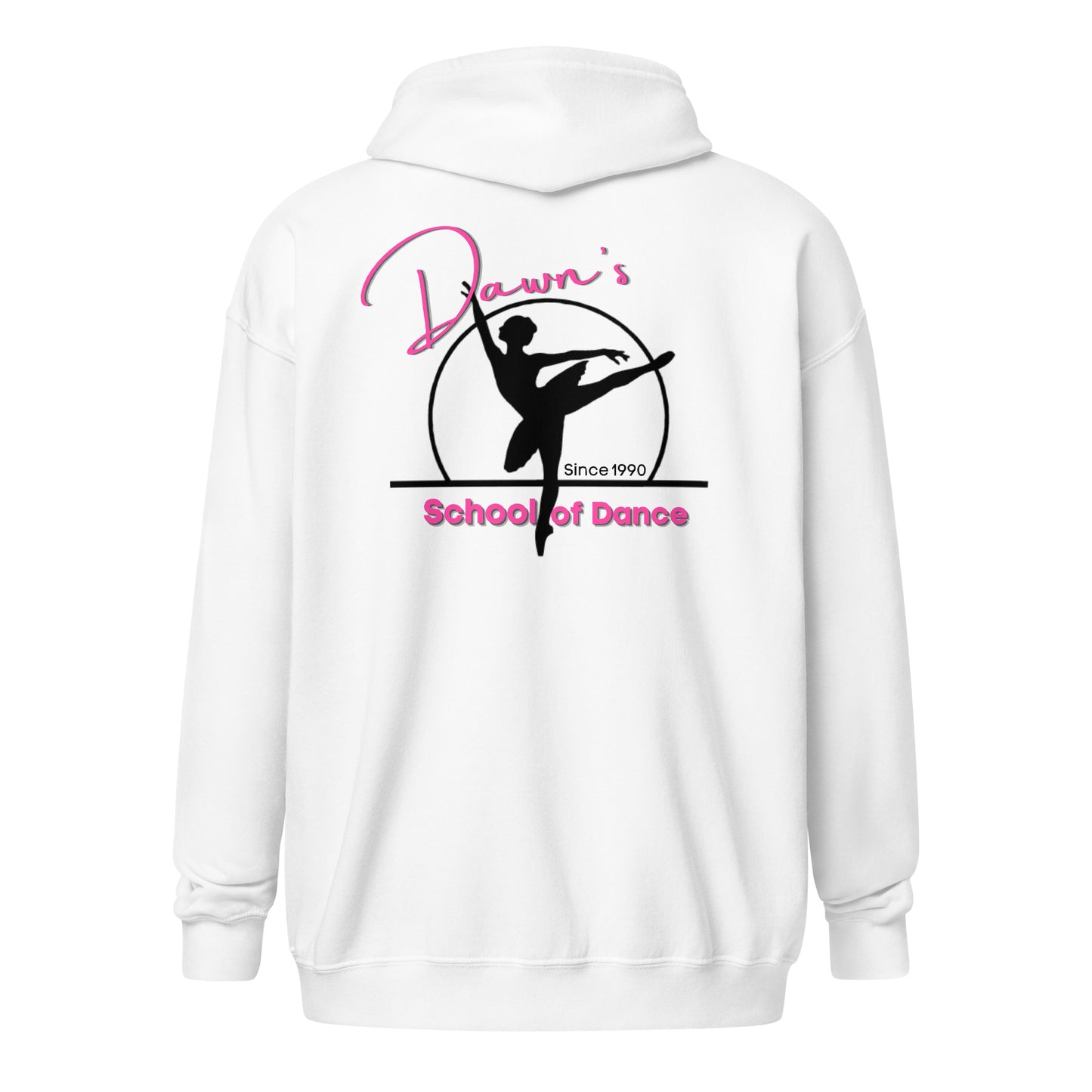 DSOD Logo- Pink/Front Logo Unisex Zip Hoodie