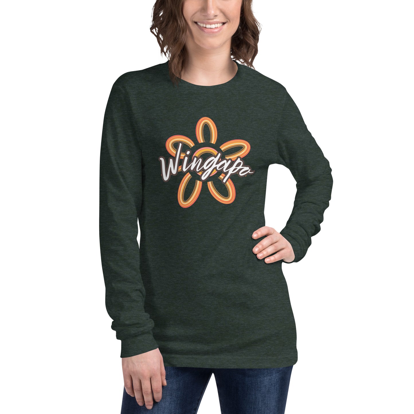 WS Wingapo Flower Unisex Long Sleeve Tee