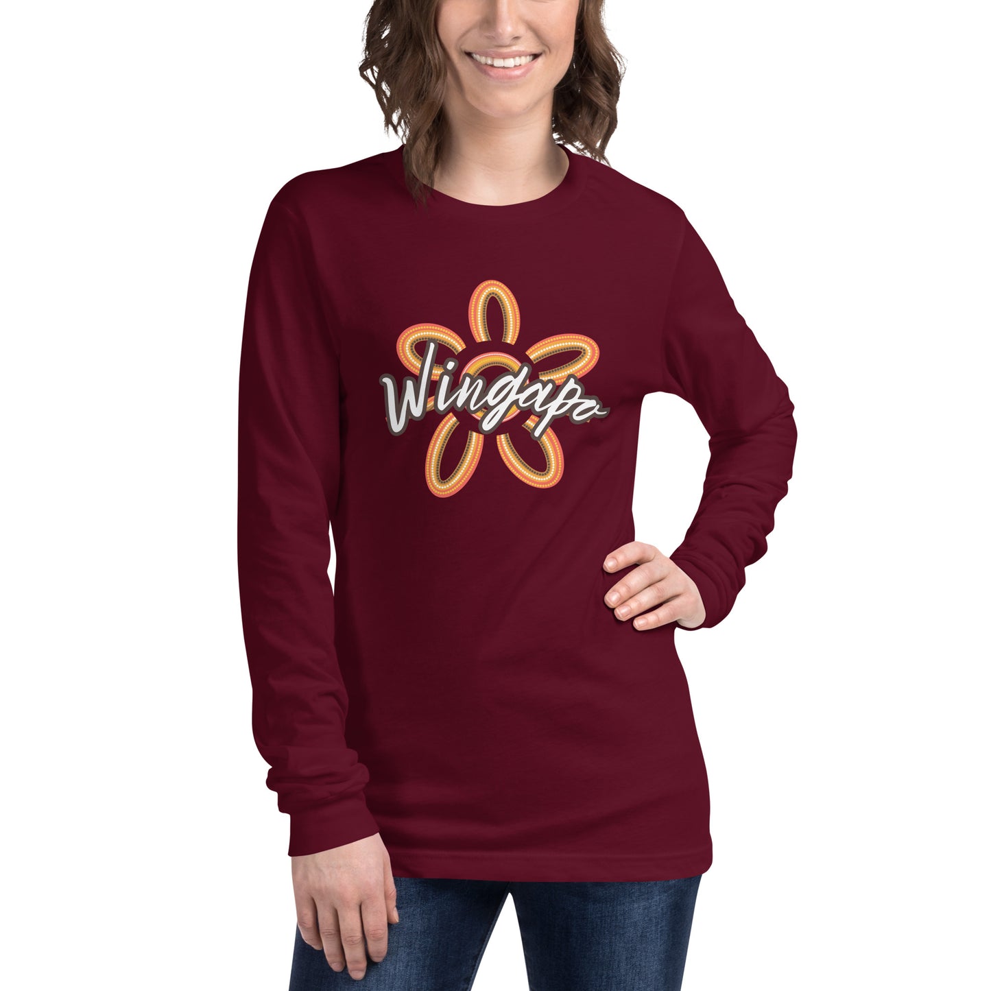 WS Wingapo Flower Unisex Long Sleeve Tee