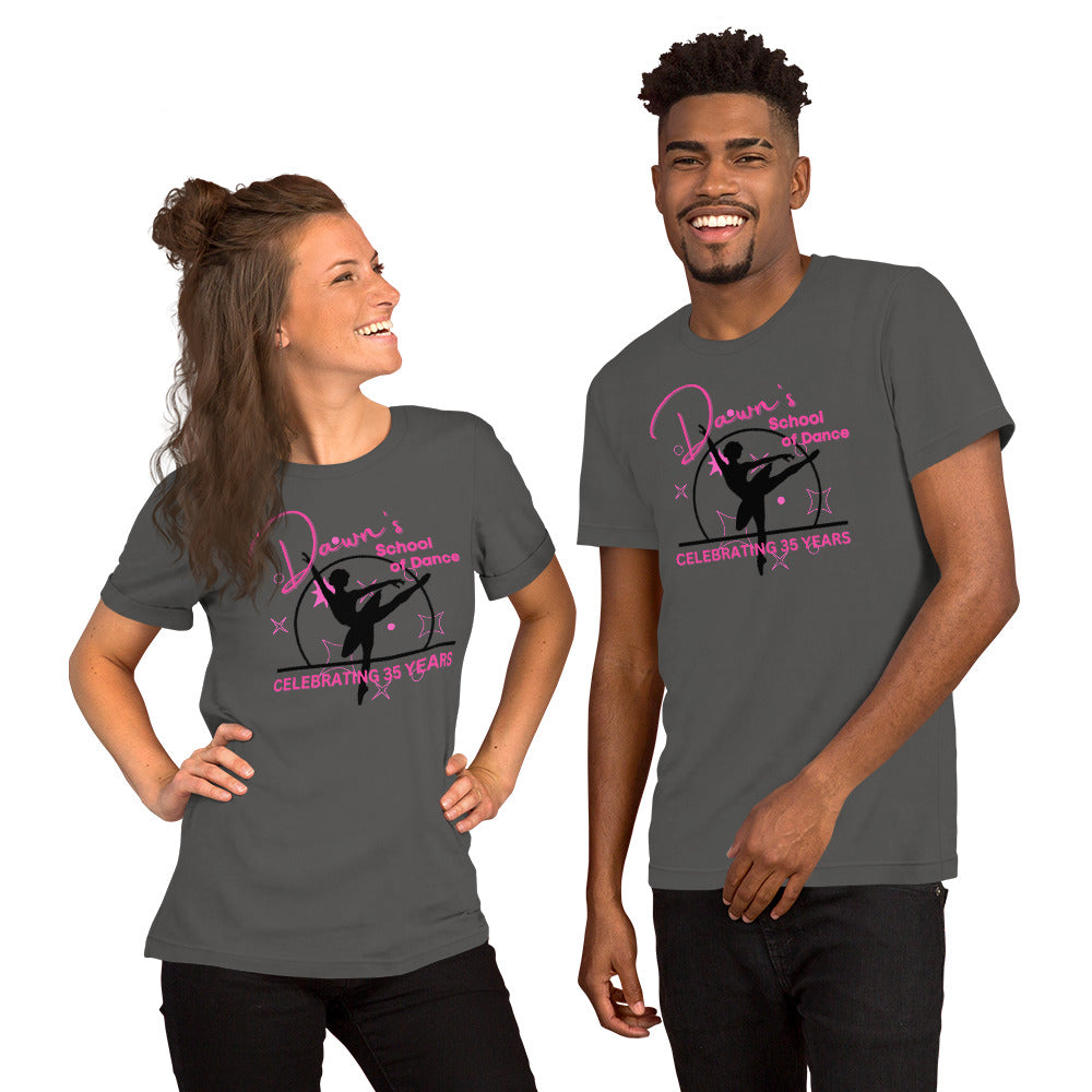 DSOD Logo- 35 Yr Pink Shapes Unisex T-Shirt