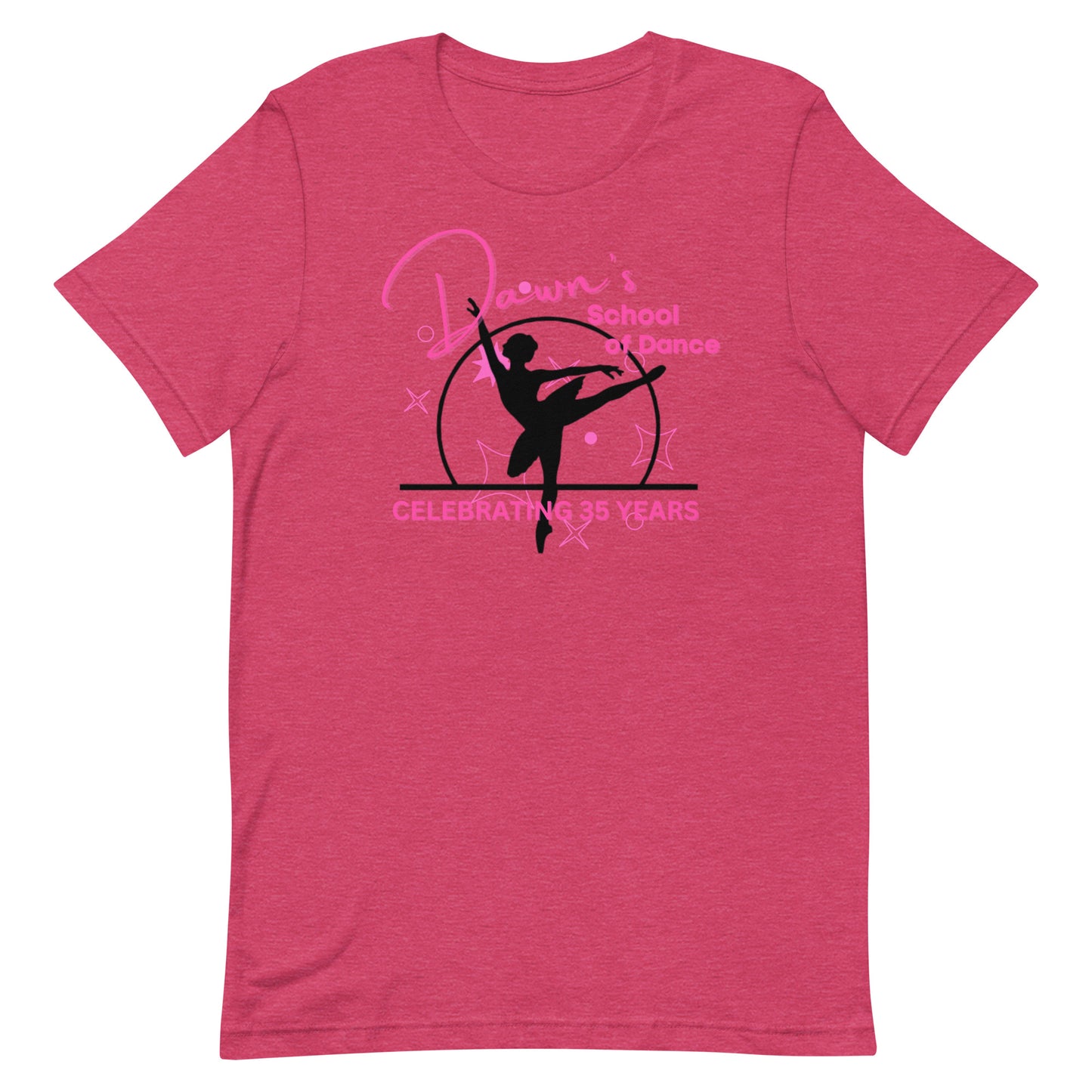 DSOD Logo- 35 Yr Pink Shapes Unisex T-Shirt