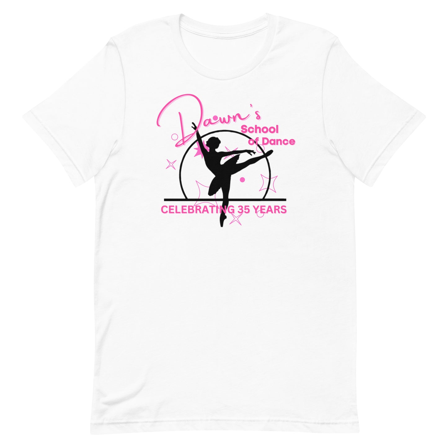 DSOD Logo- 35 Yr Pink Shapes Unisex T-Shirt