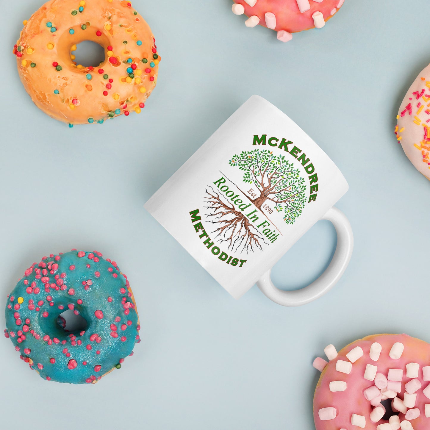 MM Logo White Glossy Mug
