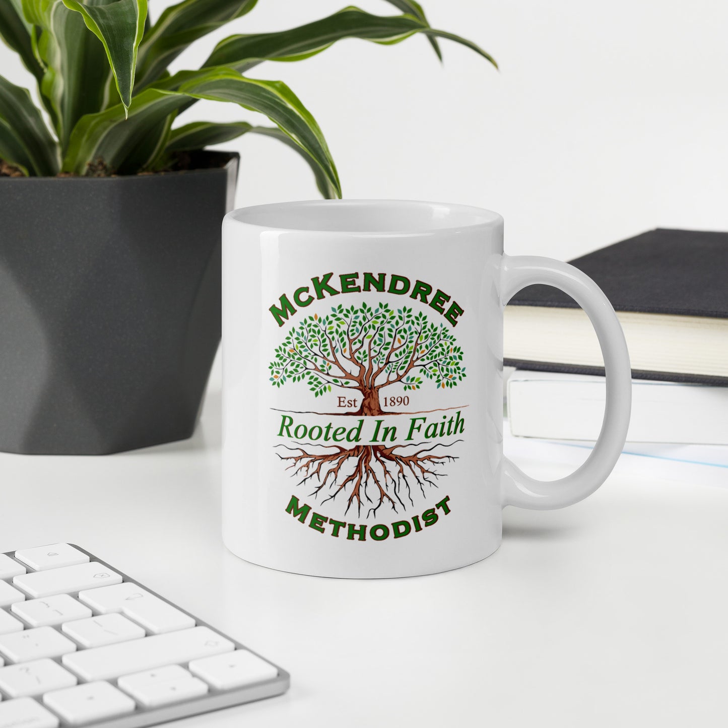 MM Logo White Glossy Mug
