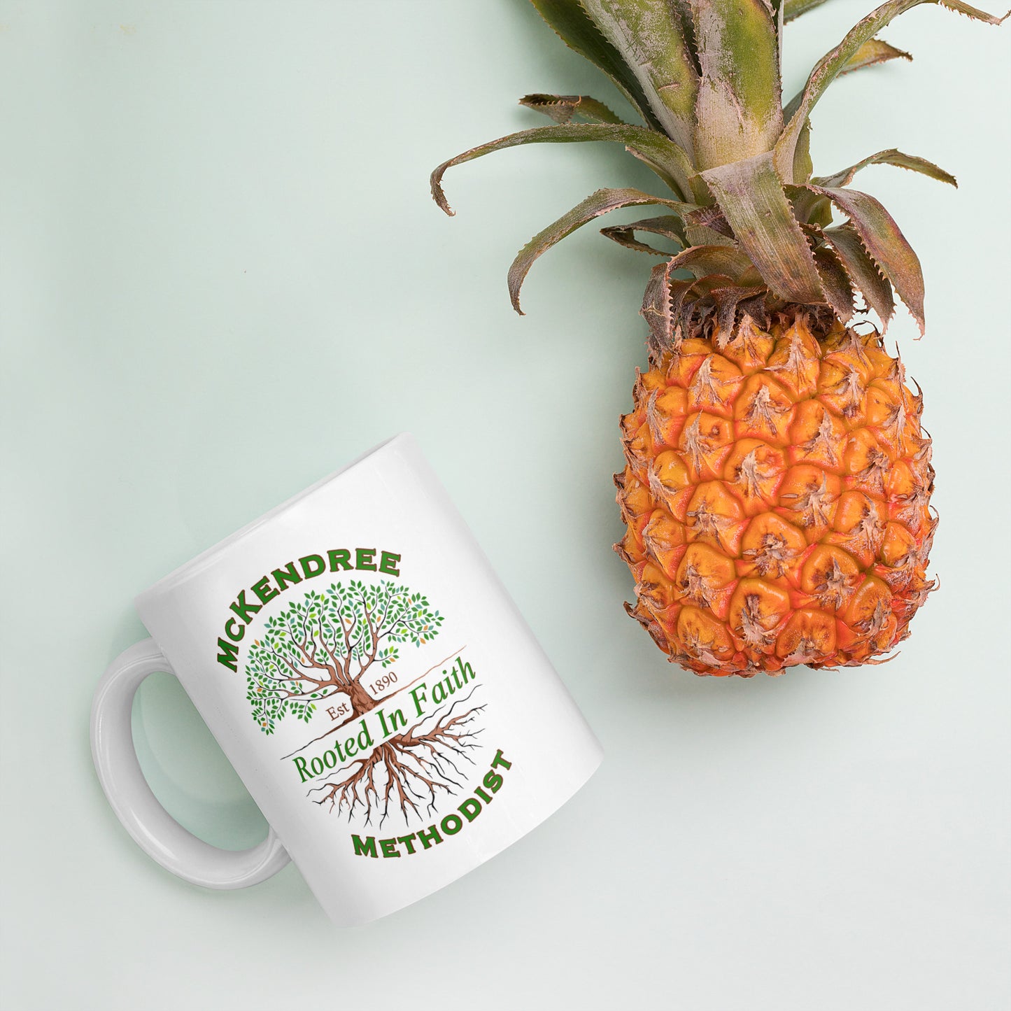 MM Logo White Glossy Mug