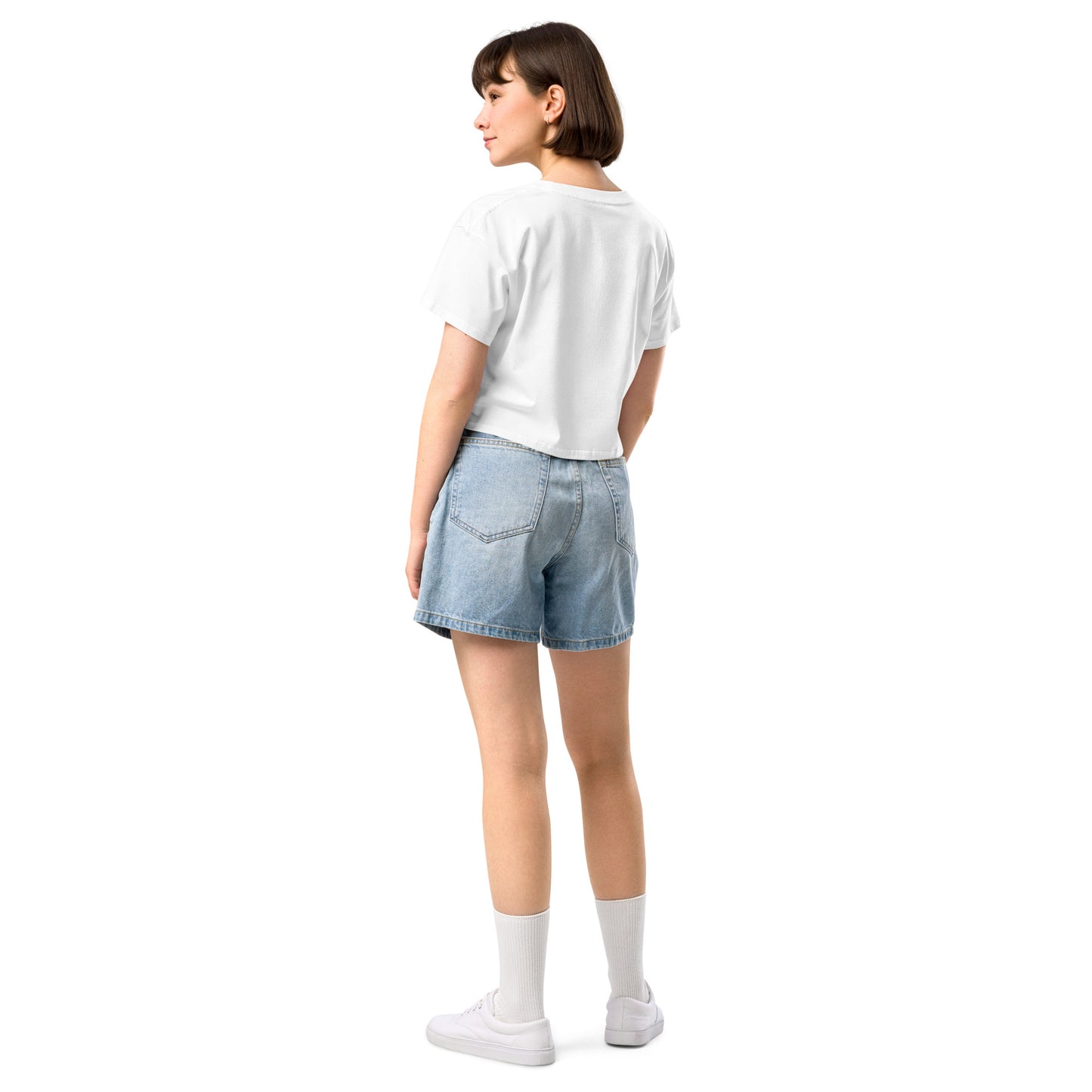 WS Three Sisters Crop Top (White)