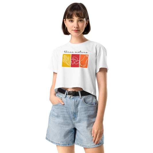 WS Three Sisters Crop Top (White)