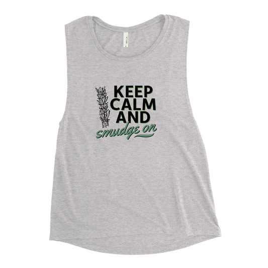 WS Keep Calm Ladies Tank Top