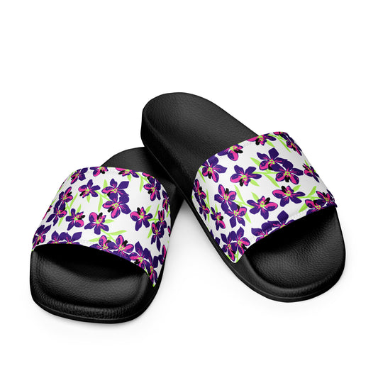 WS Women's Slides (Purple Floral)