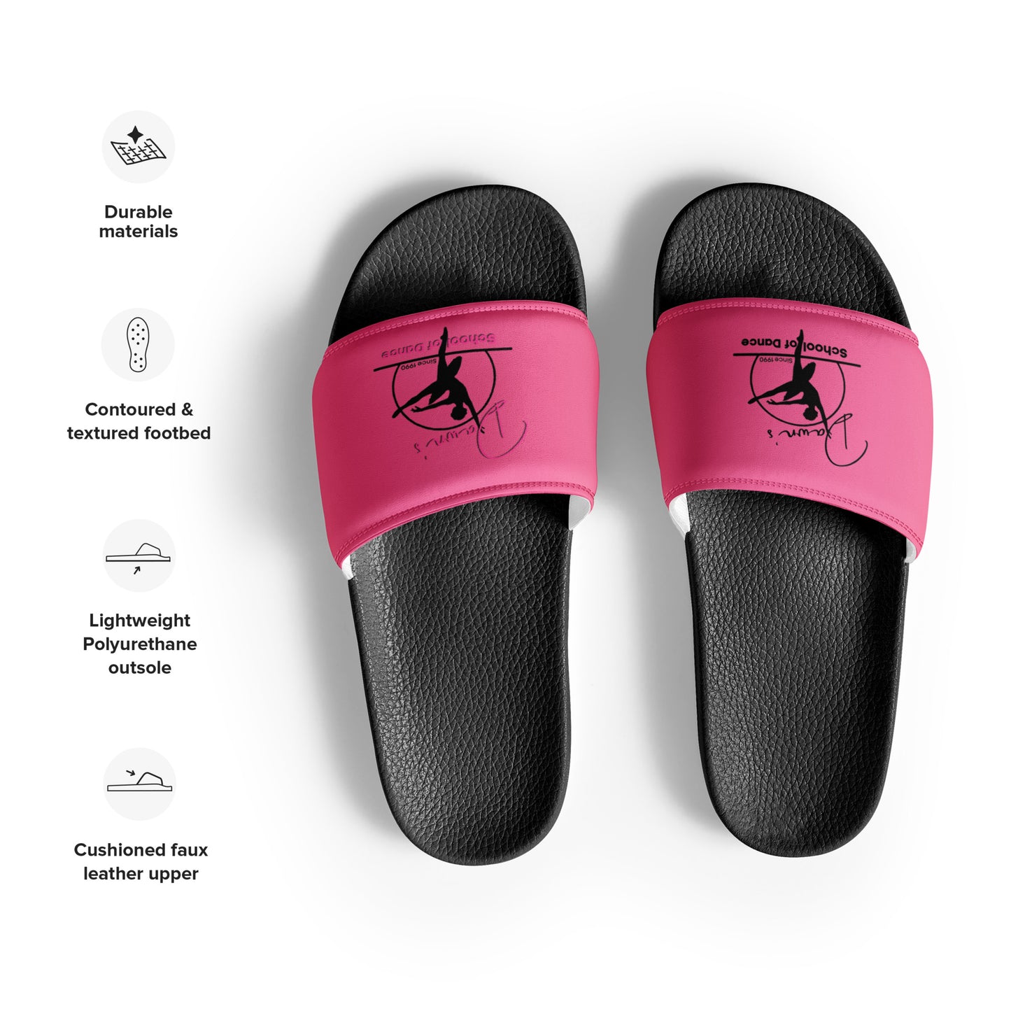 DSOD Logo- Black Women's Slides