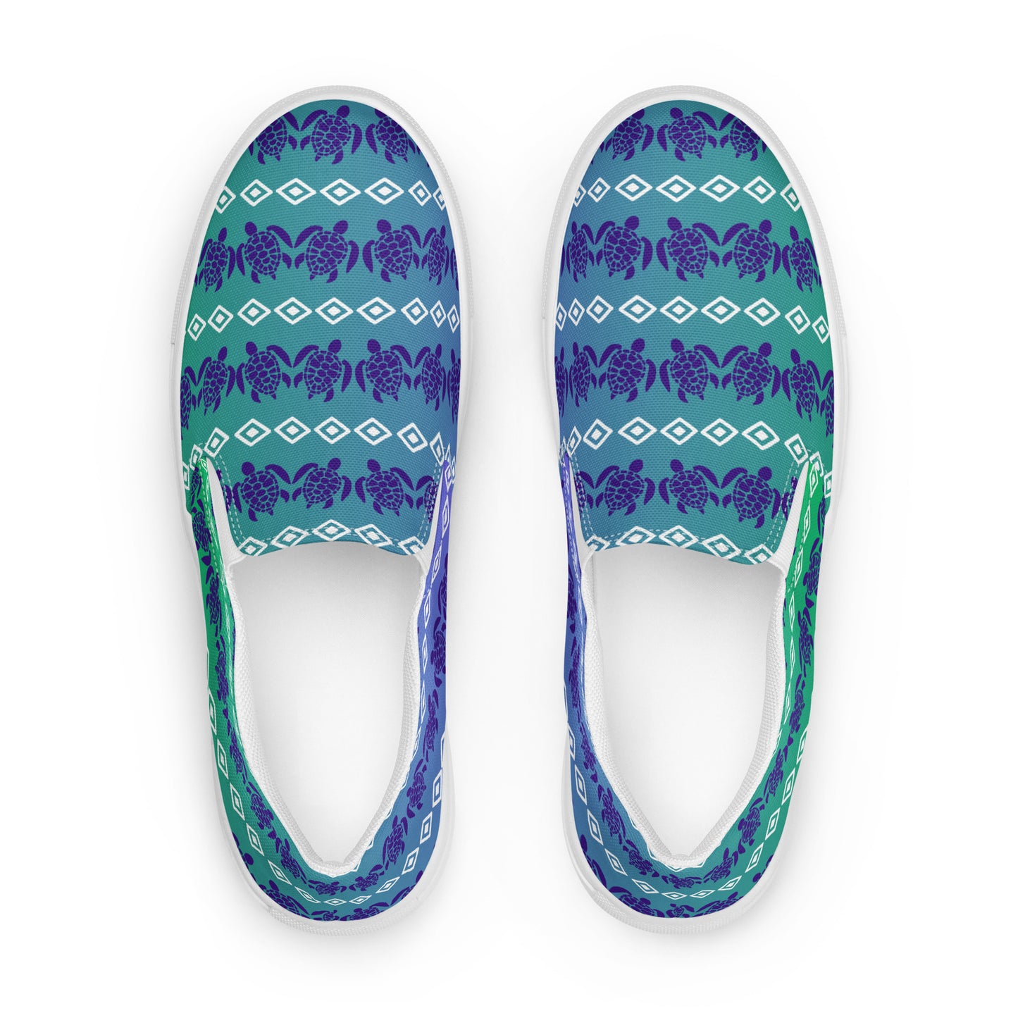 WS Women’s Slip-On Canvas Shoes (Sea Turtle)