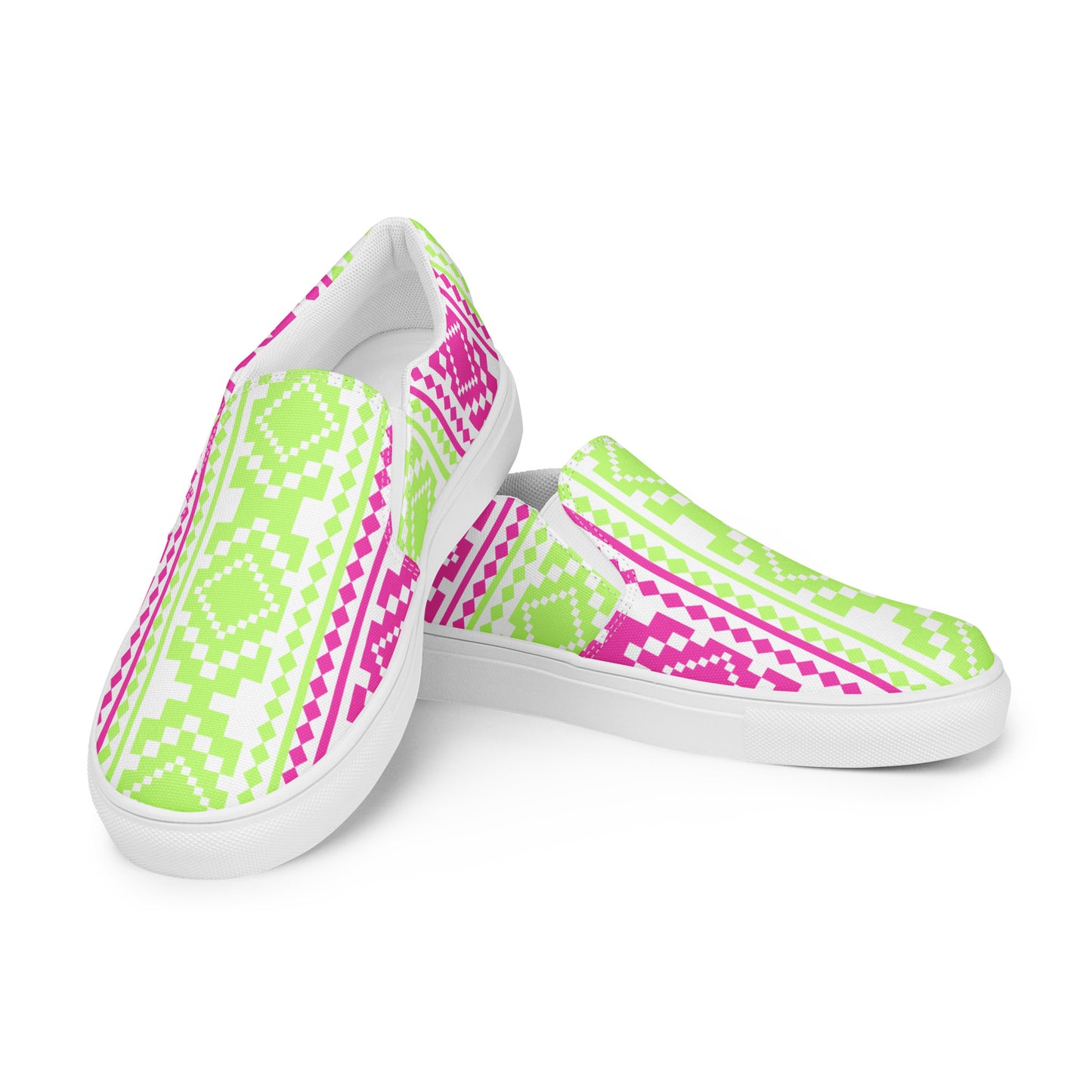 WS Women’s Slip-On Canvas Shoes (Tribal Melon)