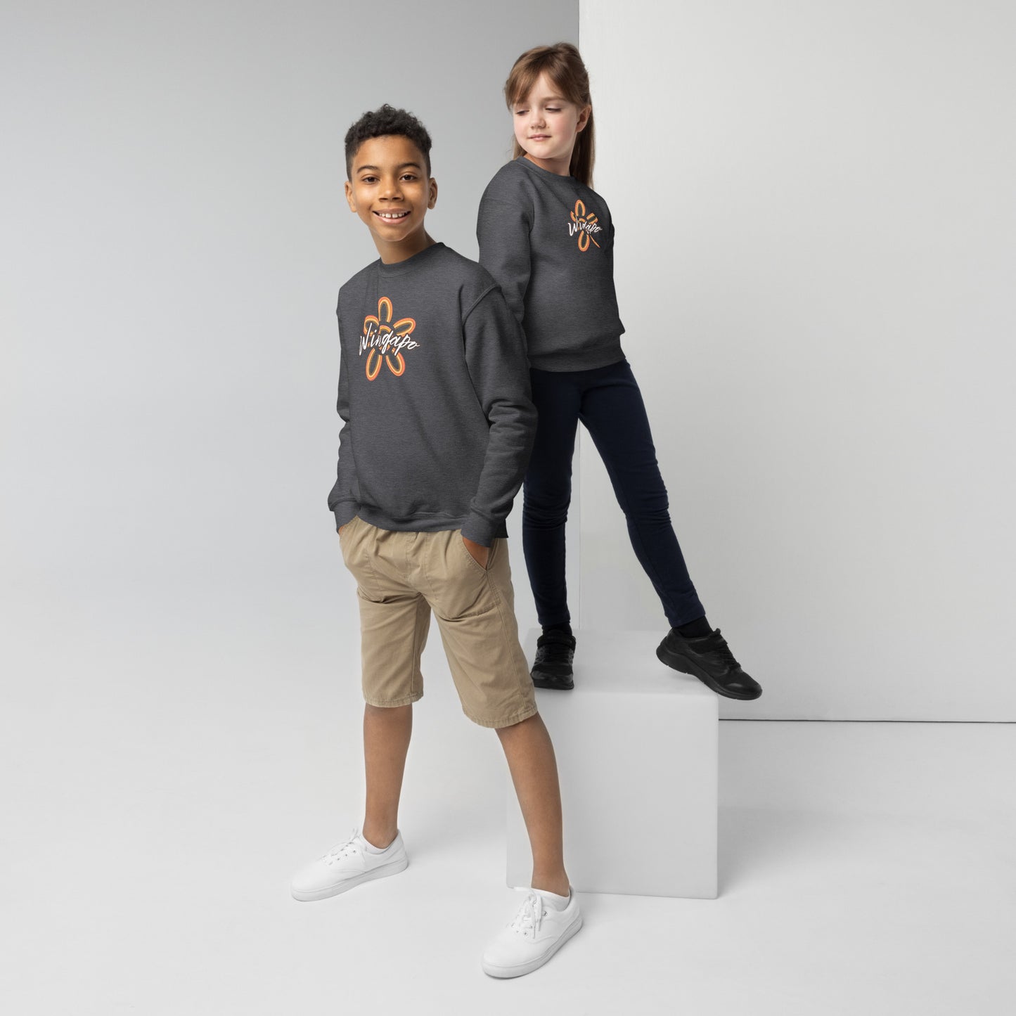 WS Wingapo Flower Youth Crewneck Sweatshirt