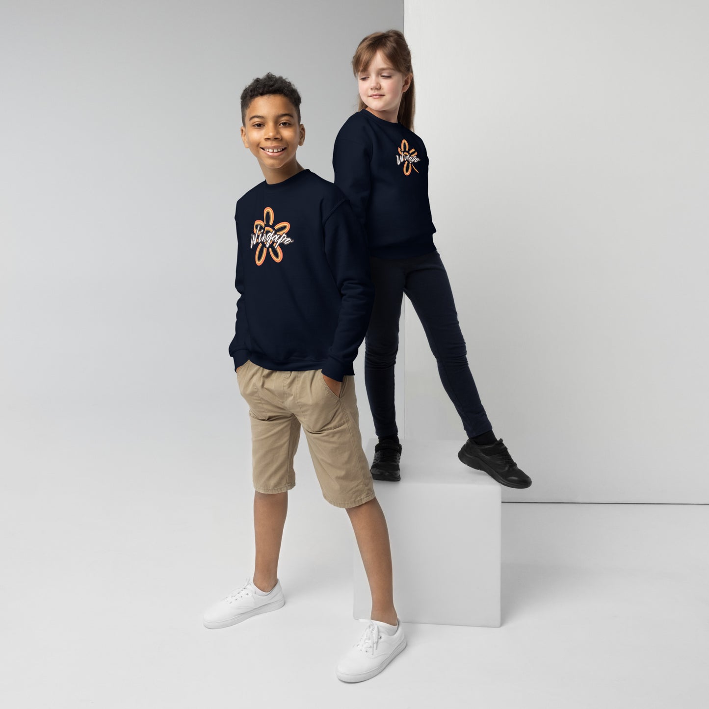 WS Wingapo Flower Youth Crewneck Sweatshirt