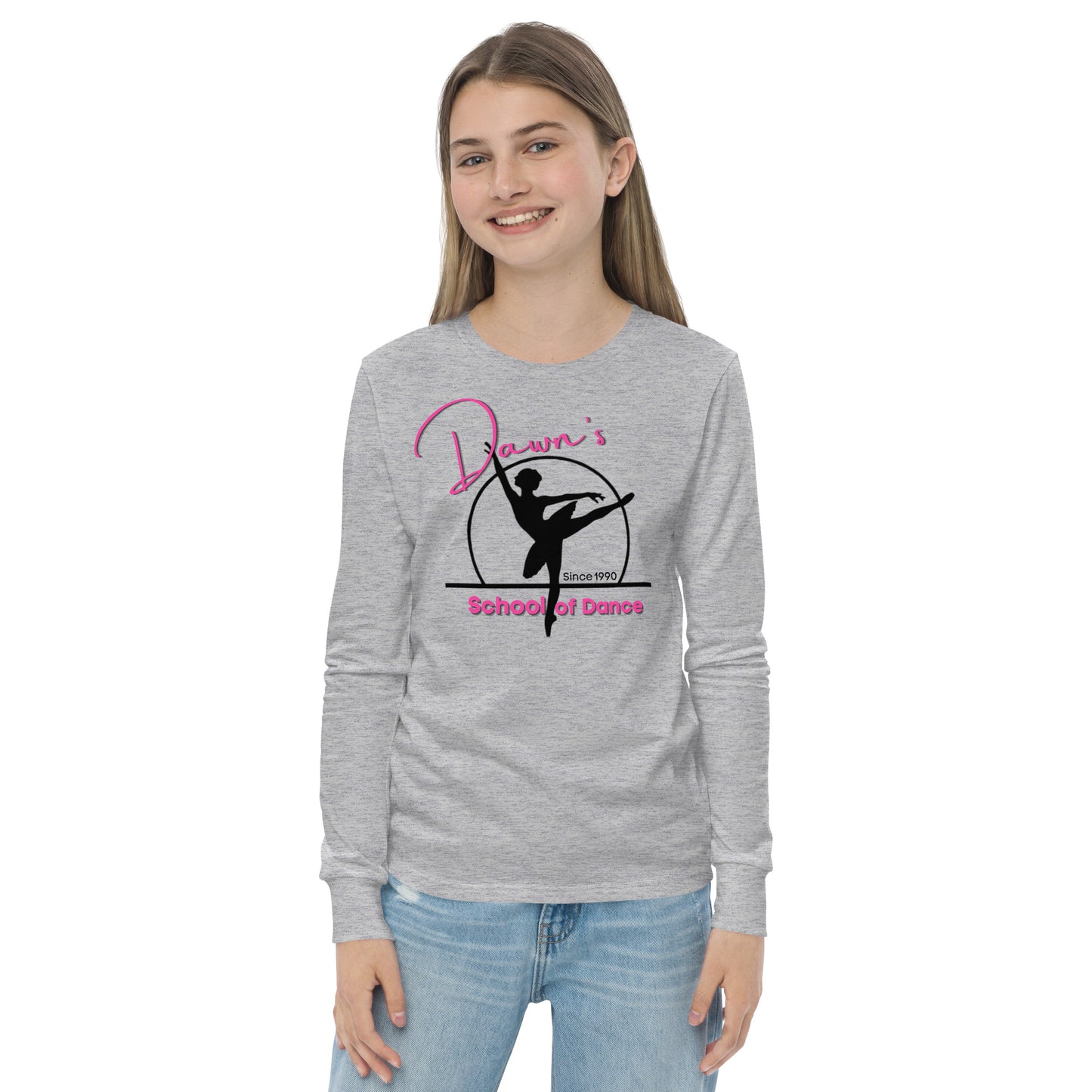 DSOD Logo- Pink Youth Unisex Long Sleeve T-Shirt