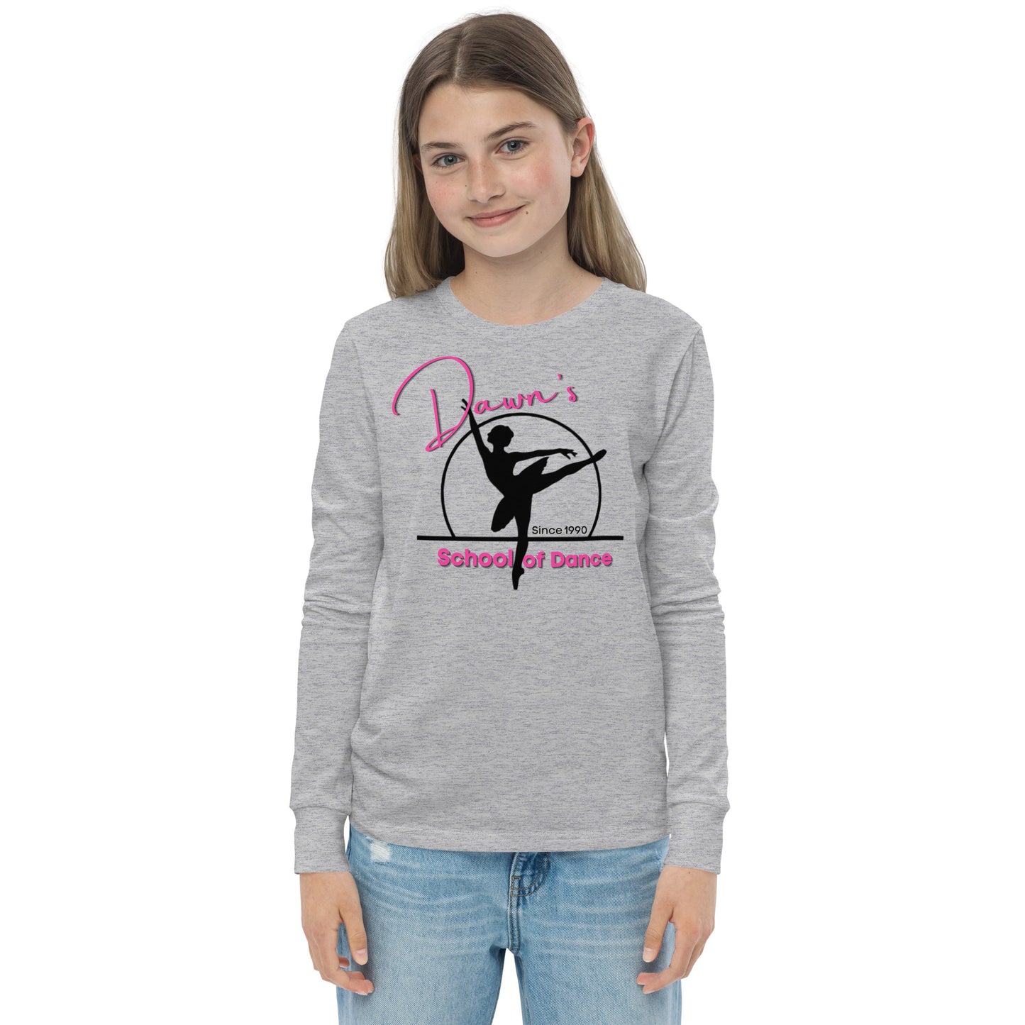 DSOD Logo- Pink Youth Unisex Long Sleeve T-Shirt