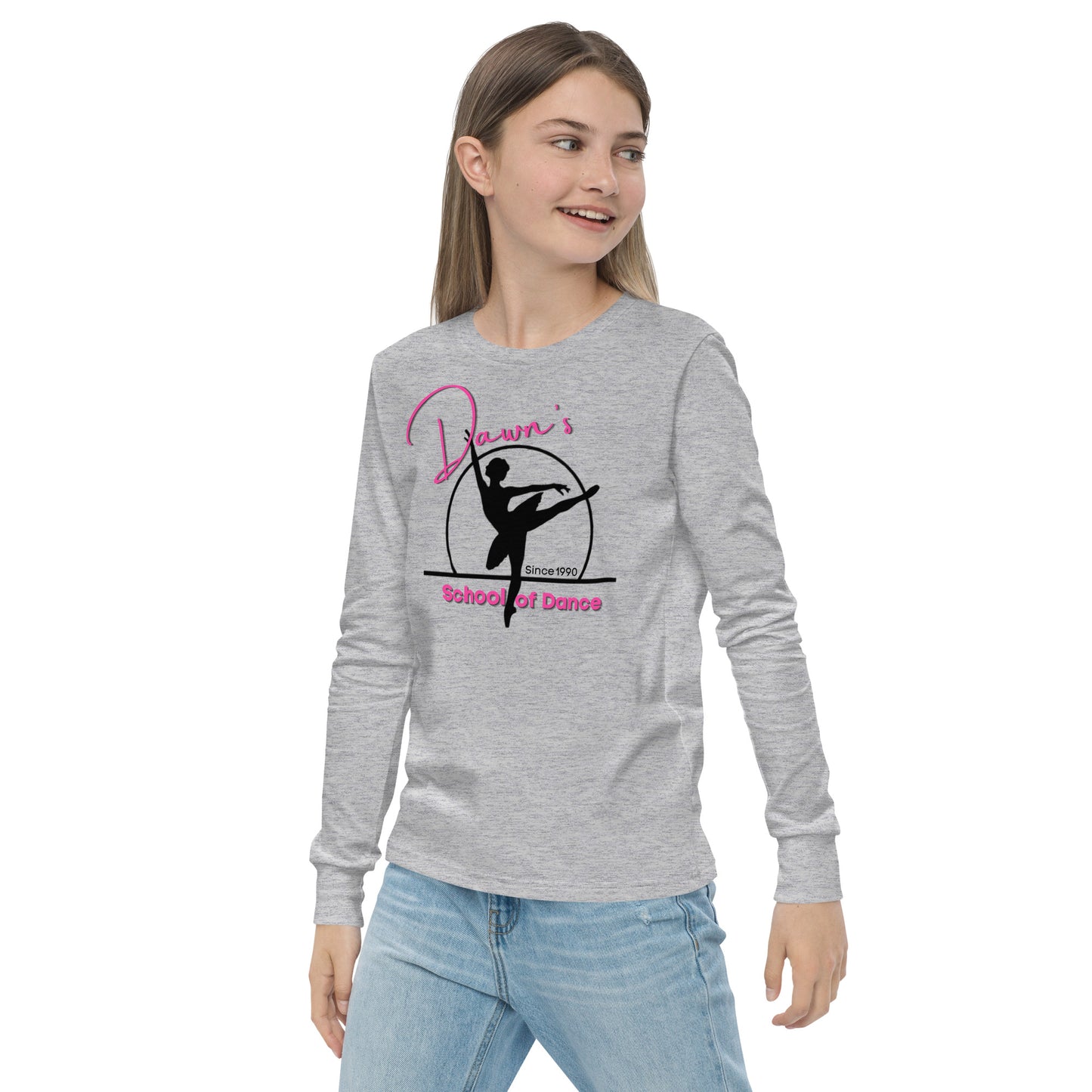 DSOD Logo- Pink Youth Unisex Long Sleeve T-Shirt