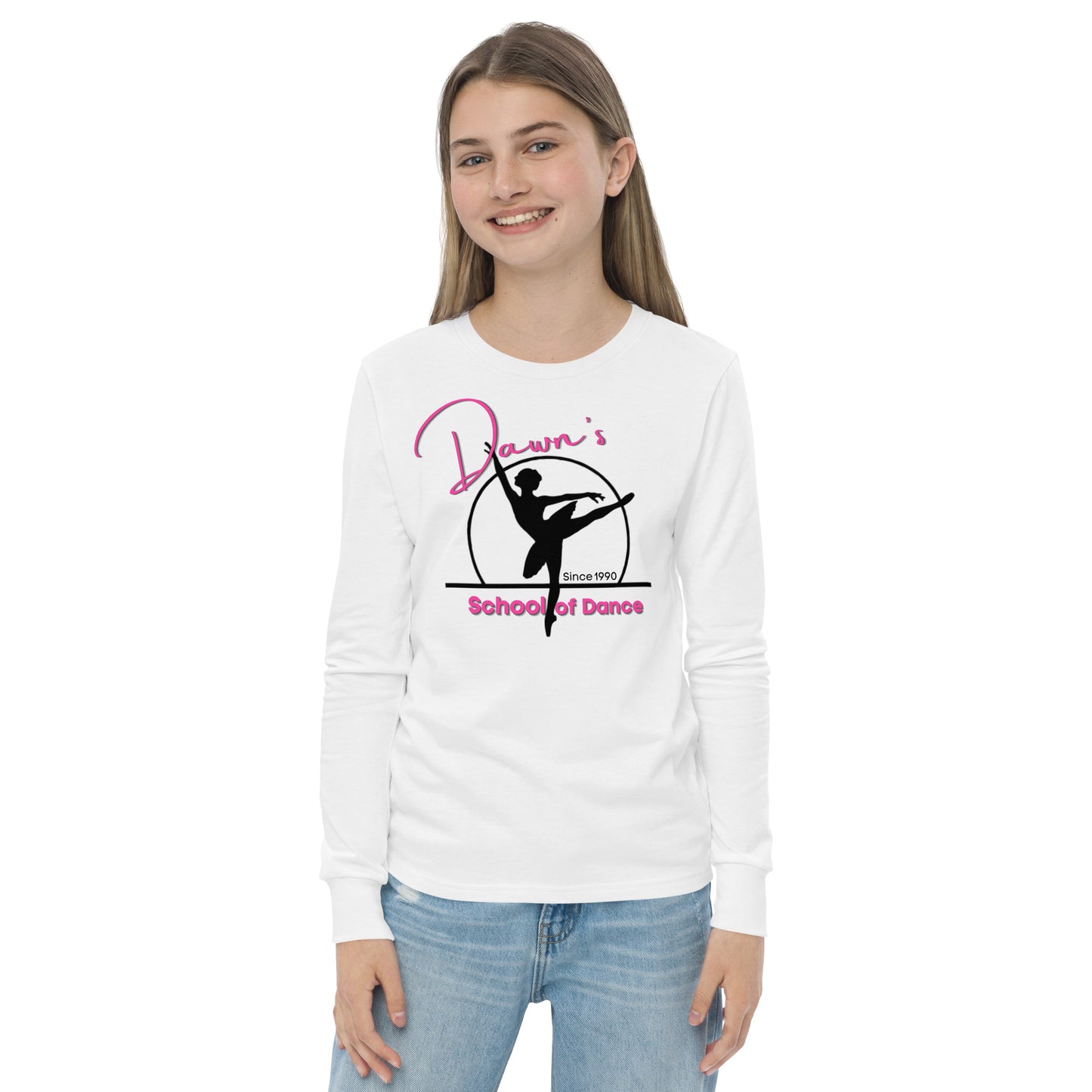 DSOD Logo- Pink Youth Unisex Long Sleeve T-Shirt