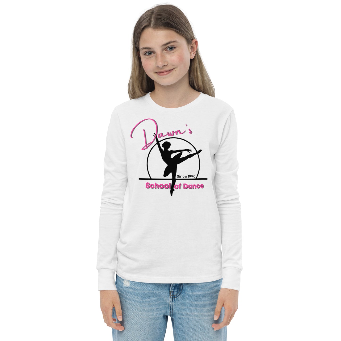 DSOD Logo- Pink Youth Unisex Long Sleeve T-Shirt