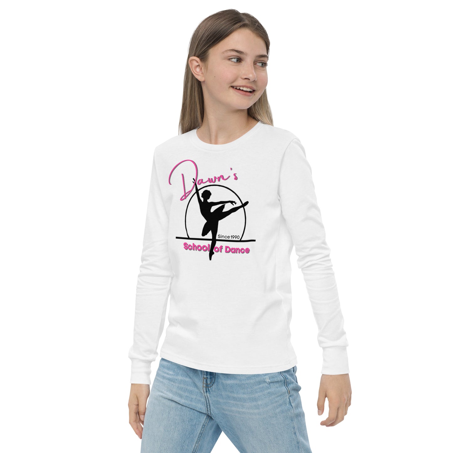 DSOD Logo- Pink Youth Unisex Long Sleeve T-Shirt