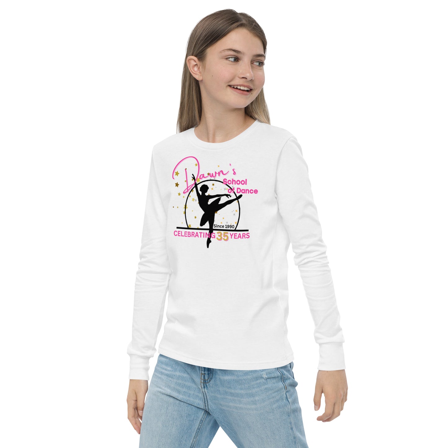 DOSD Logo- 35 Yr Star Unisex Youth Long Sleeve T-Shirt